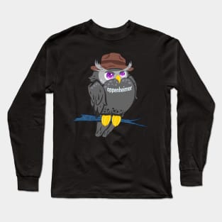 The little black owll in oppenheimer movie for Men or Women Kids Boys Girls love owl- oppenheimerbird Long Sleeve T-Shirt